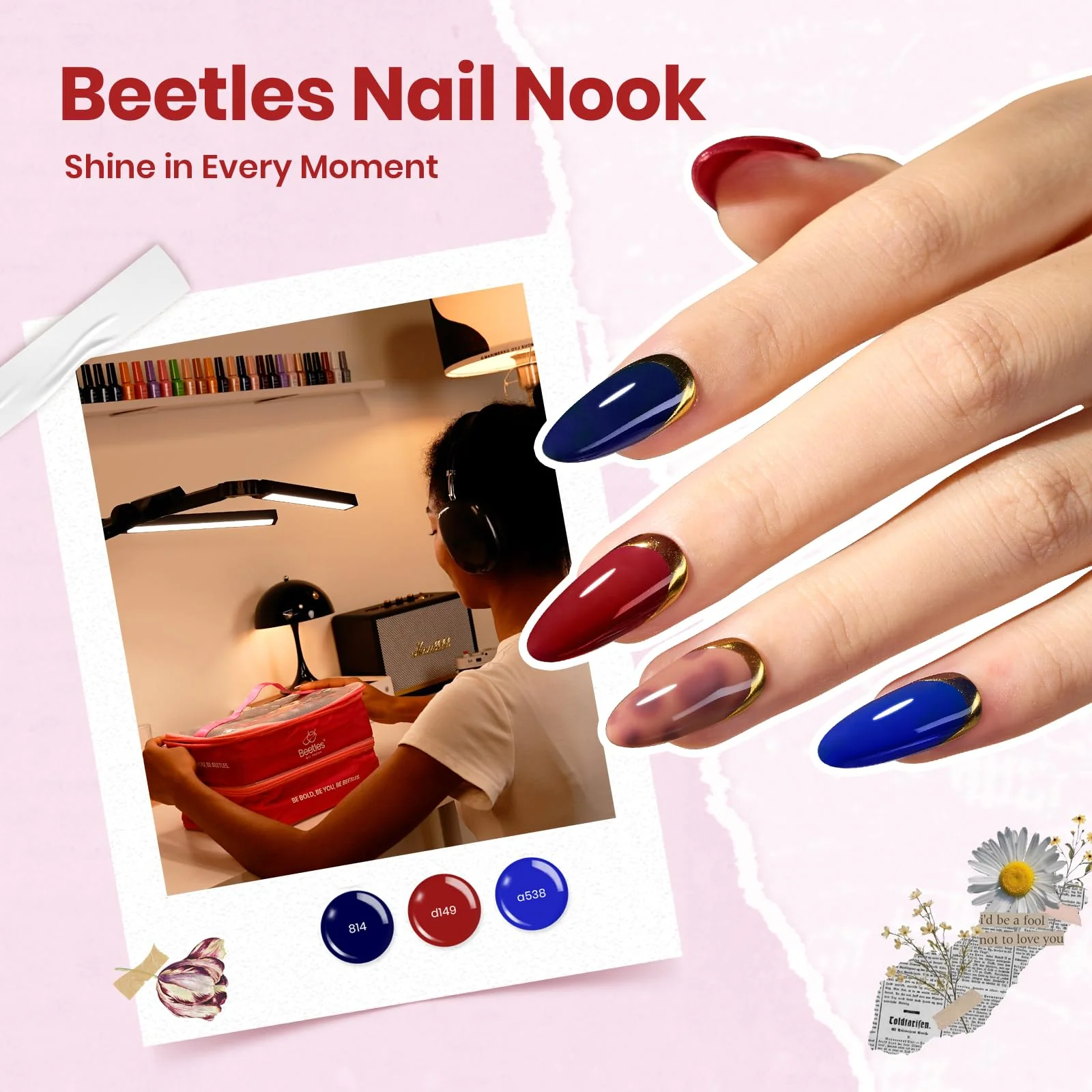 (Extra Free £20 Mystery Gift ) 100 Colors Hema Free Nails 119PCS with Storage Bag Perfect Gift Gel Polish Set for All Season - Image 4