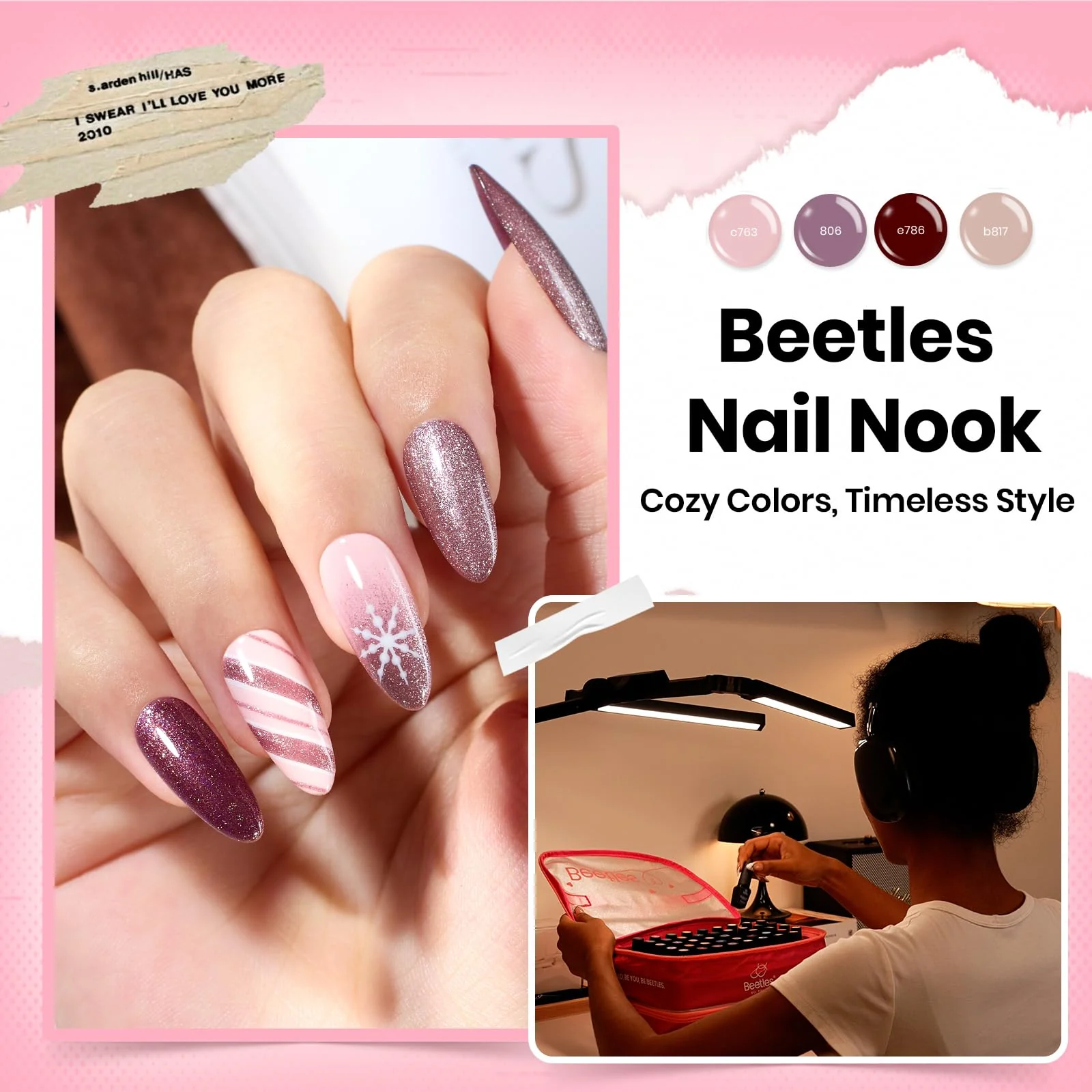 (Extra Free £20 Mystery Gift ) 100 Colors Hema Free Nails 119PCS with Storage Bag Perfect Gift Gel Polish Set for All Season - Image 5