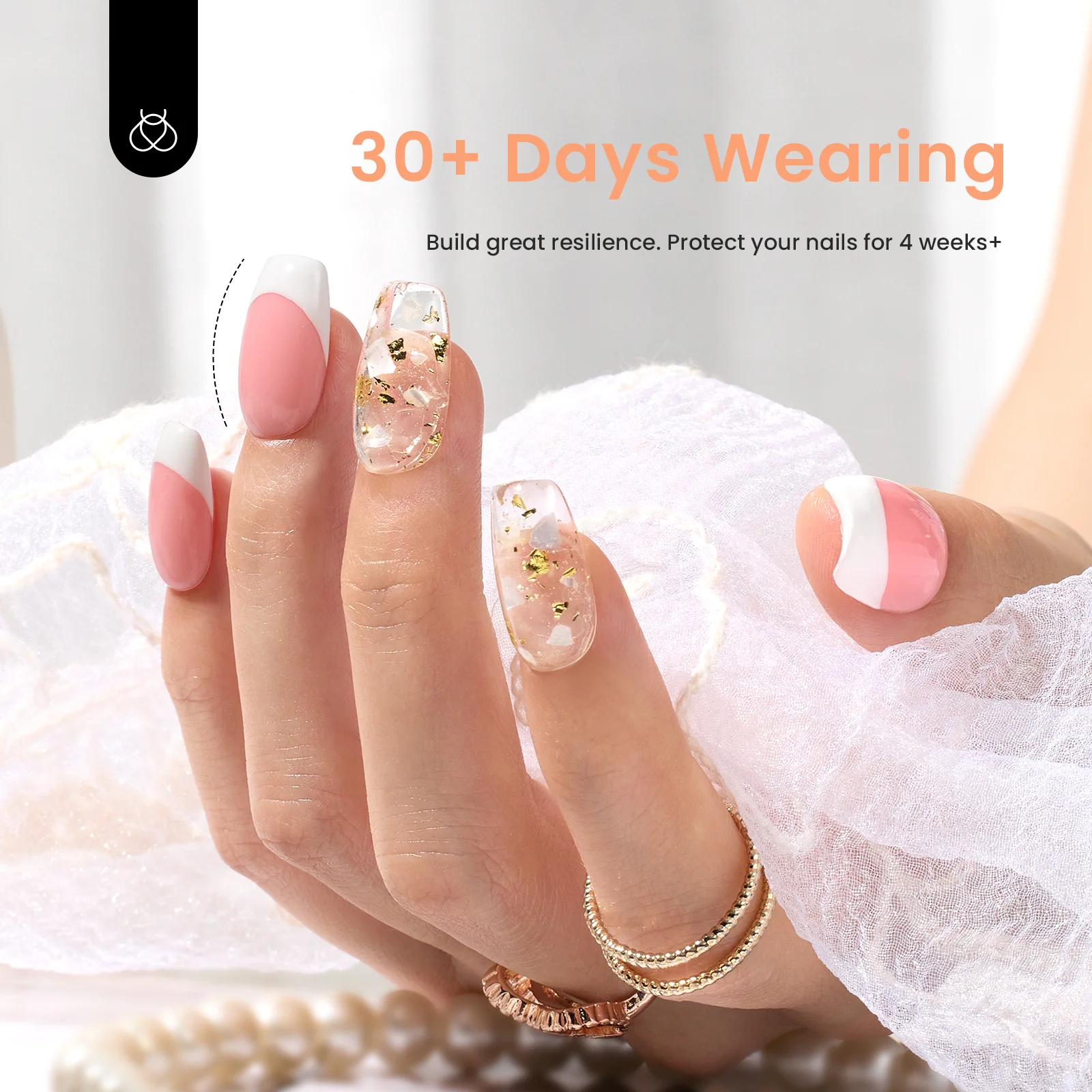 8-in-1 Strengthener Builder Nail Gel 6 Colors Set- 7.5ml/Each - Image 5