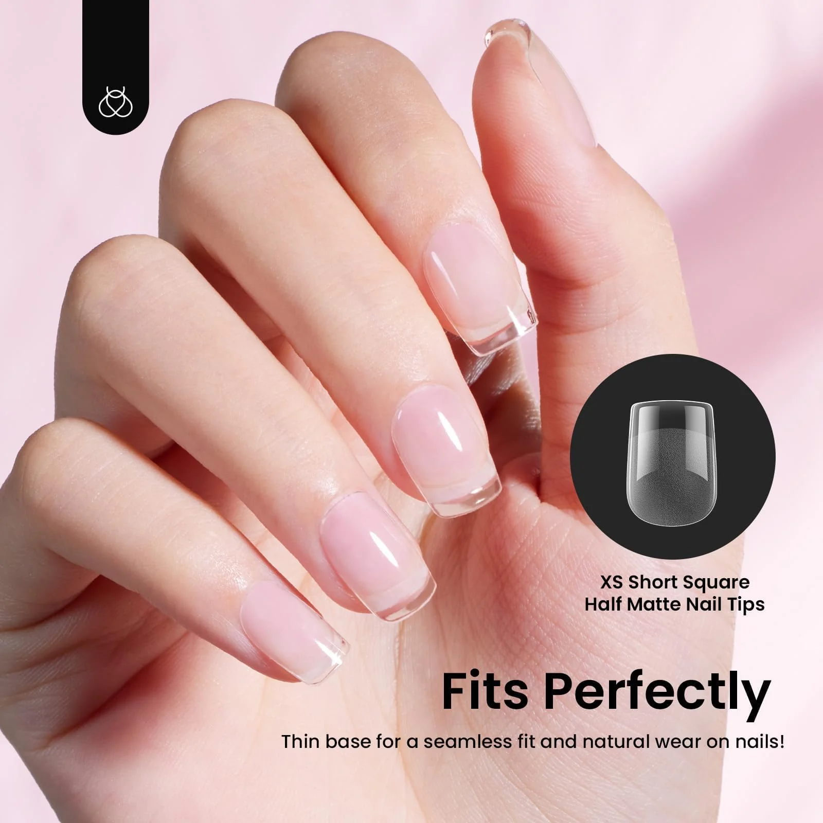 Beetles 12 Sizes Gel Nail Tips Short Square Gel Nail Tips 288Pcs - Image 5