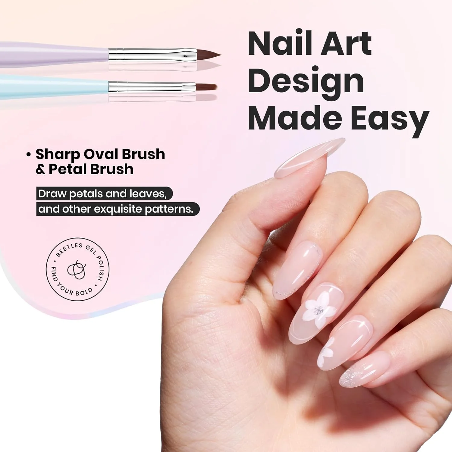 Beetles 7 Pcs Gel Nail Art Brushes Set - Image 5