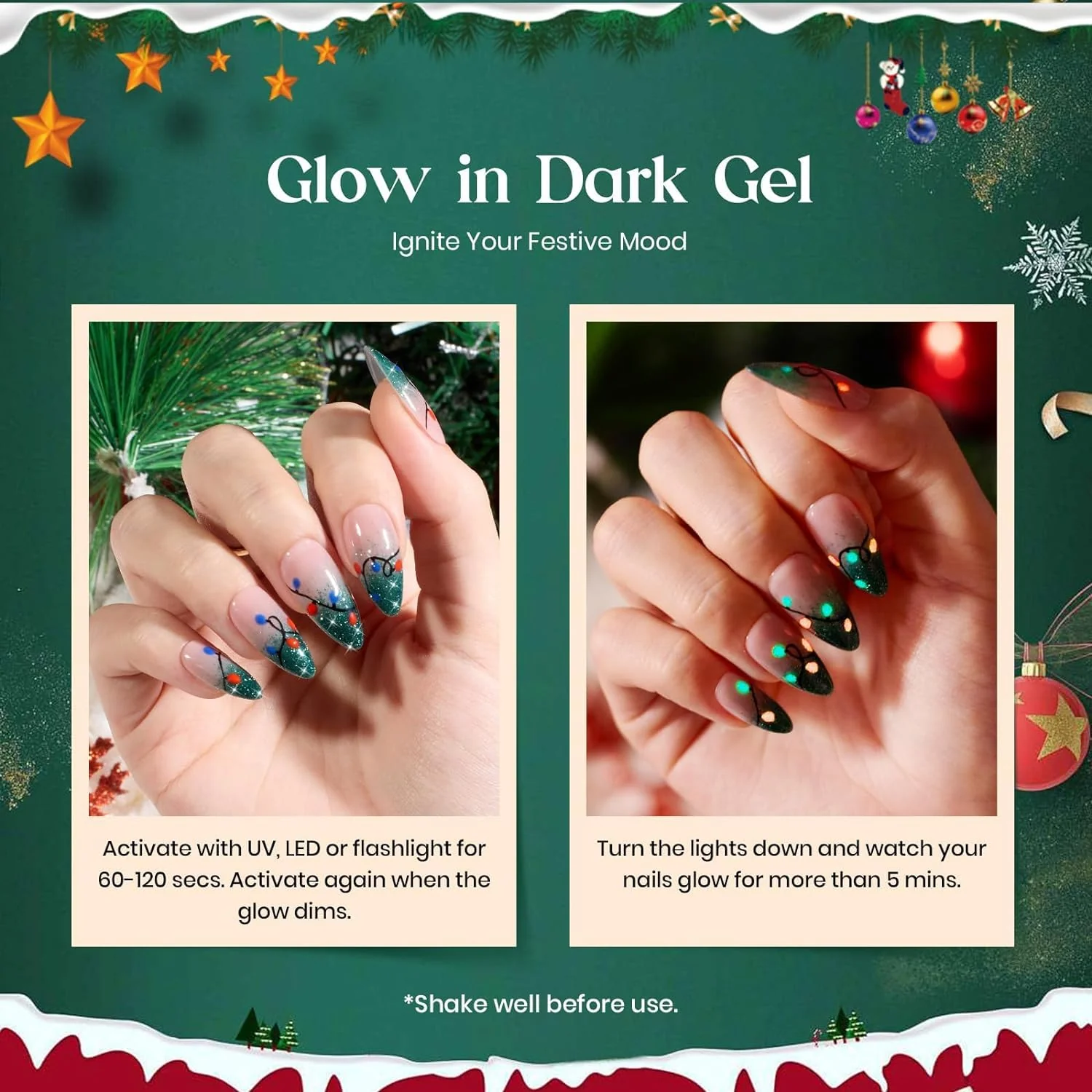 Festival Carnival | 5 Colors Gel Polish With 2 Gel Liner Perfect Christmas Gift - Image 5