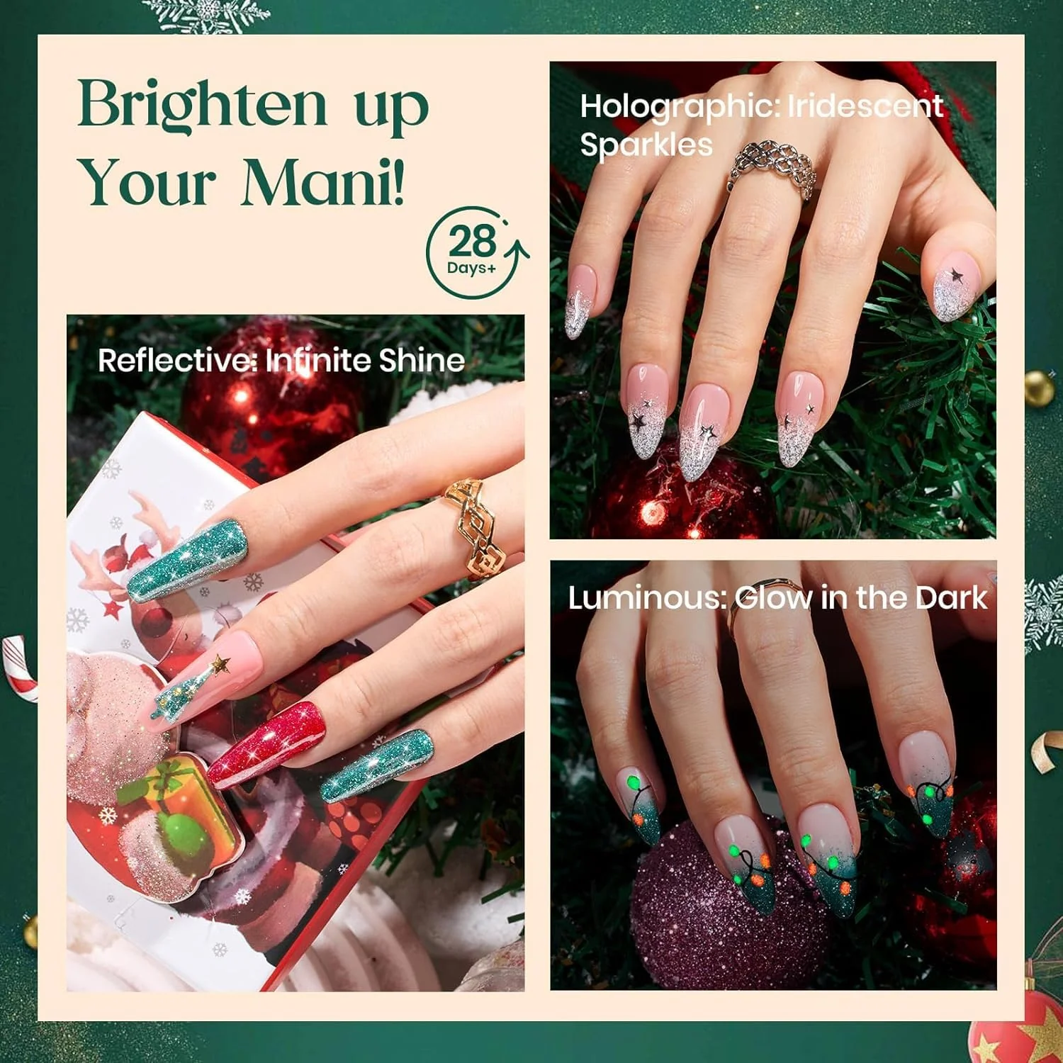 Festival Carnival | 5 Colors Gel Polish With 2 Gel Liner Perfect Christmas Gift - Image 6
