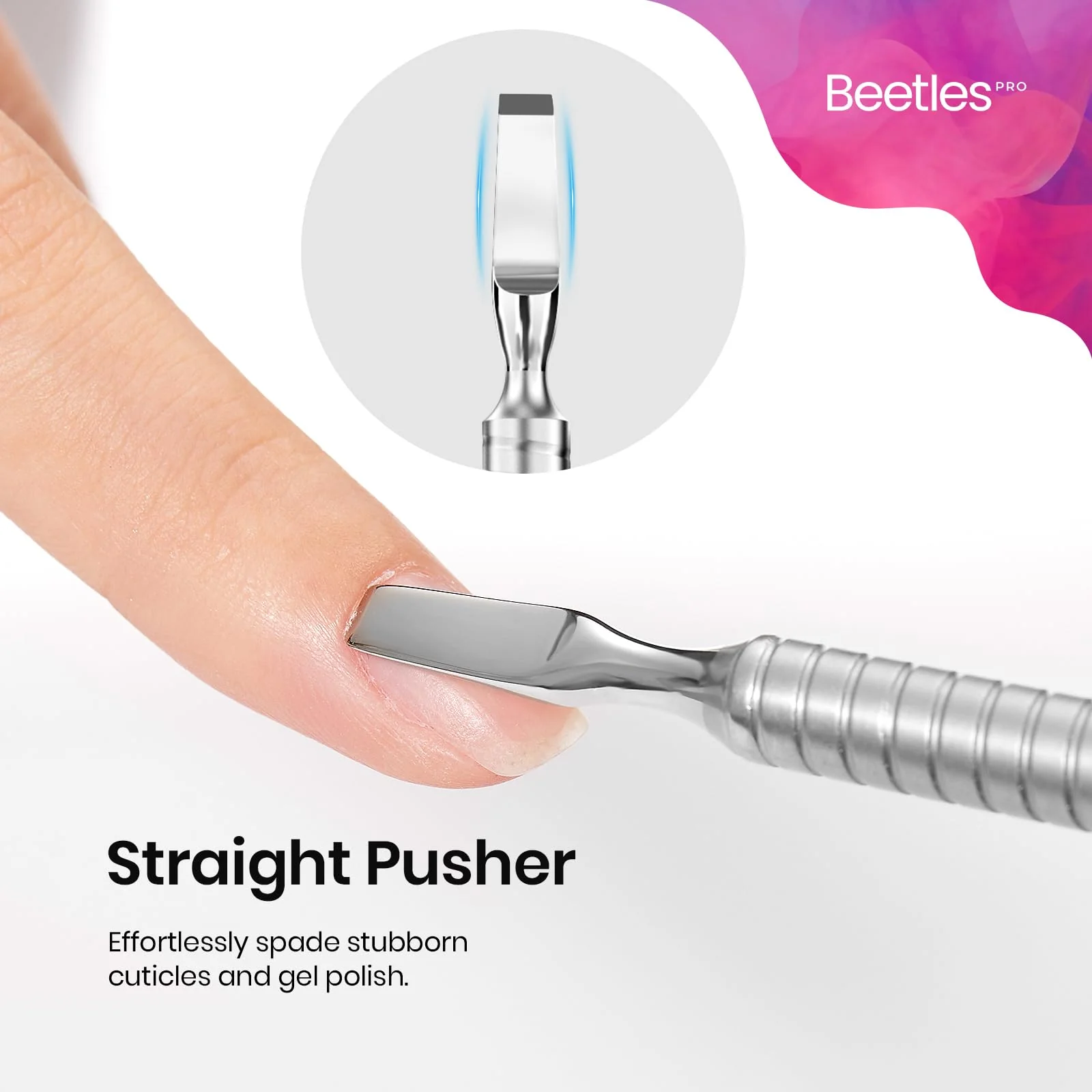 Beetles Cuticle Pusher Gel Nail Polish Remover Tool Fingernail Polish Nail Cleaner - Image 3