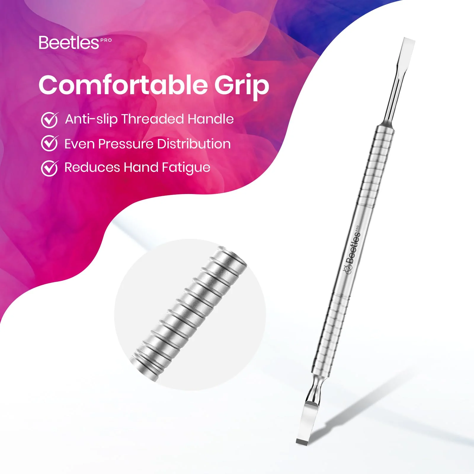 Beetles Cuticle Pusher Gel Nail Polish Remover Tool Fingernail Polish Nail Cleaner - Image 5