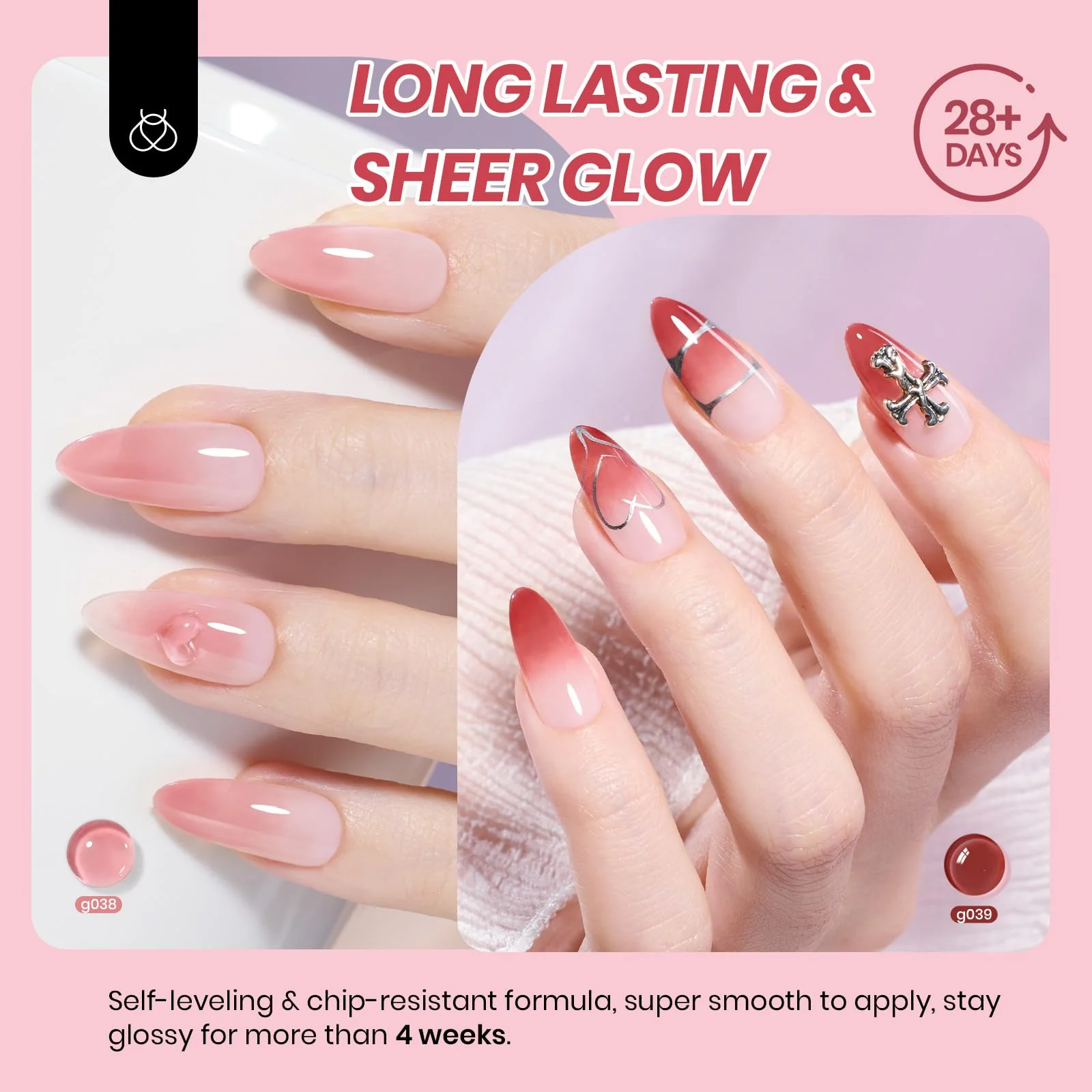 Beetles Gel Nail Polish Juicy Shine Nails  - 6 Colors Jelly Set Summer Nails - Image 3