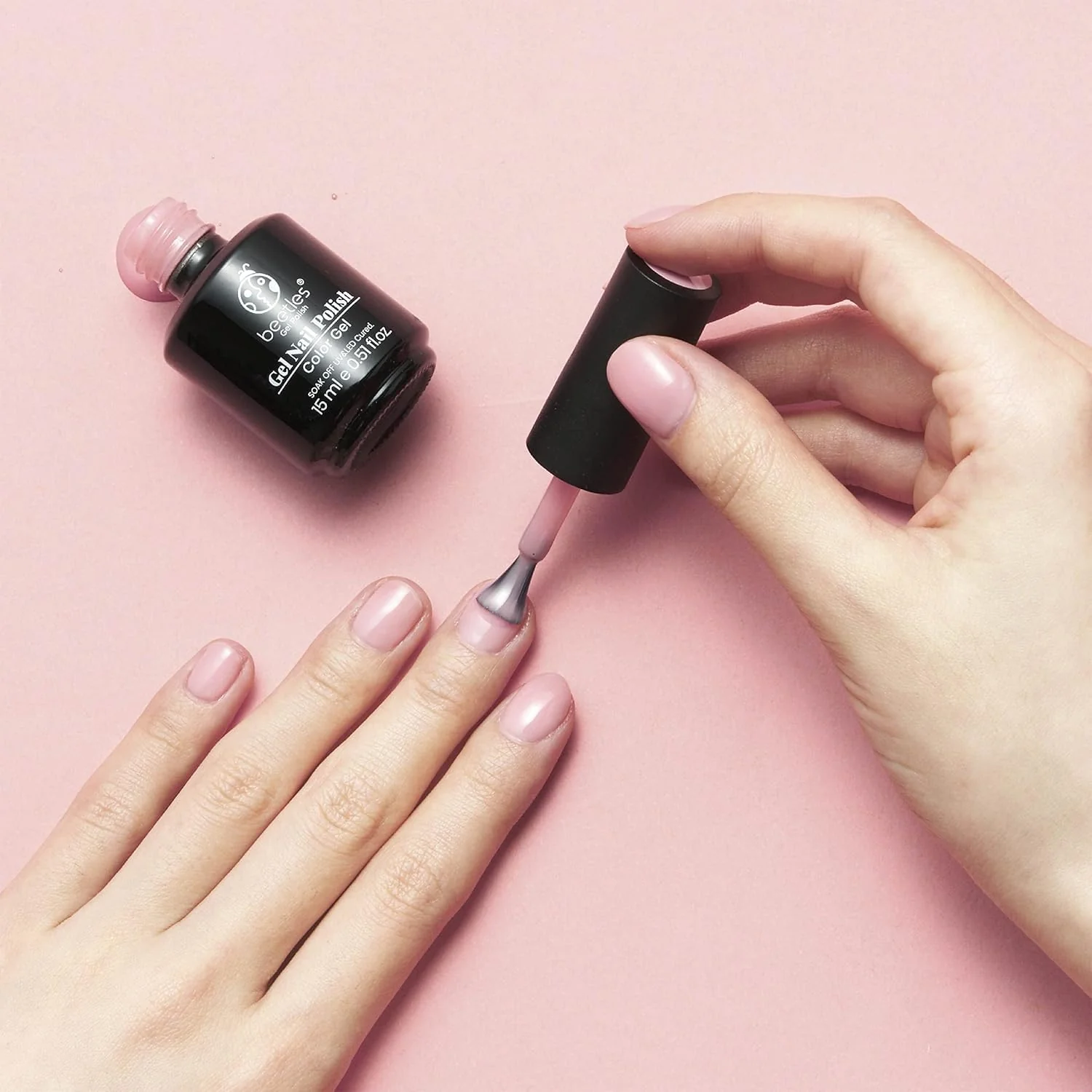 Beetles Gel Polish 15ml Nude Valentines Nails Pink Jelly Skin Tones Soft Colour Summer Nails Gel Nail Polish - Image 3