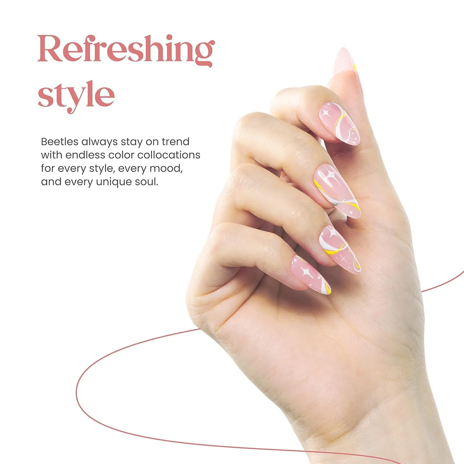 Beetles Gel Polish 15ml Nude Valentines Nails Pink Jelly Skin Tones Soft Colour Summer Nails Gel Nail Polish - Image 5