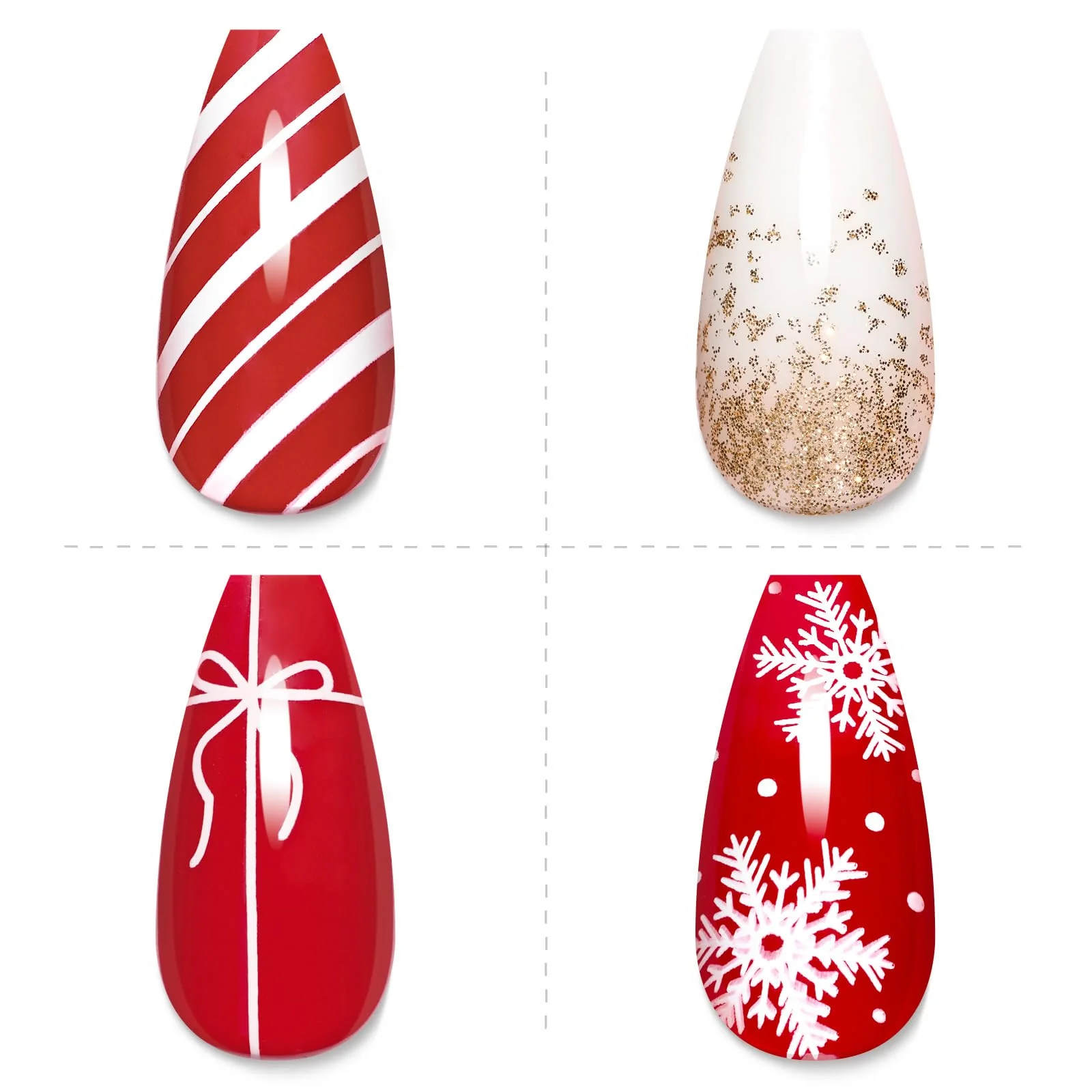 Beetles Press On Nails Medium - Supremely Fit & Natural Soft Gel Press on Nails - Image 6
