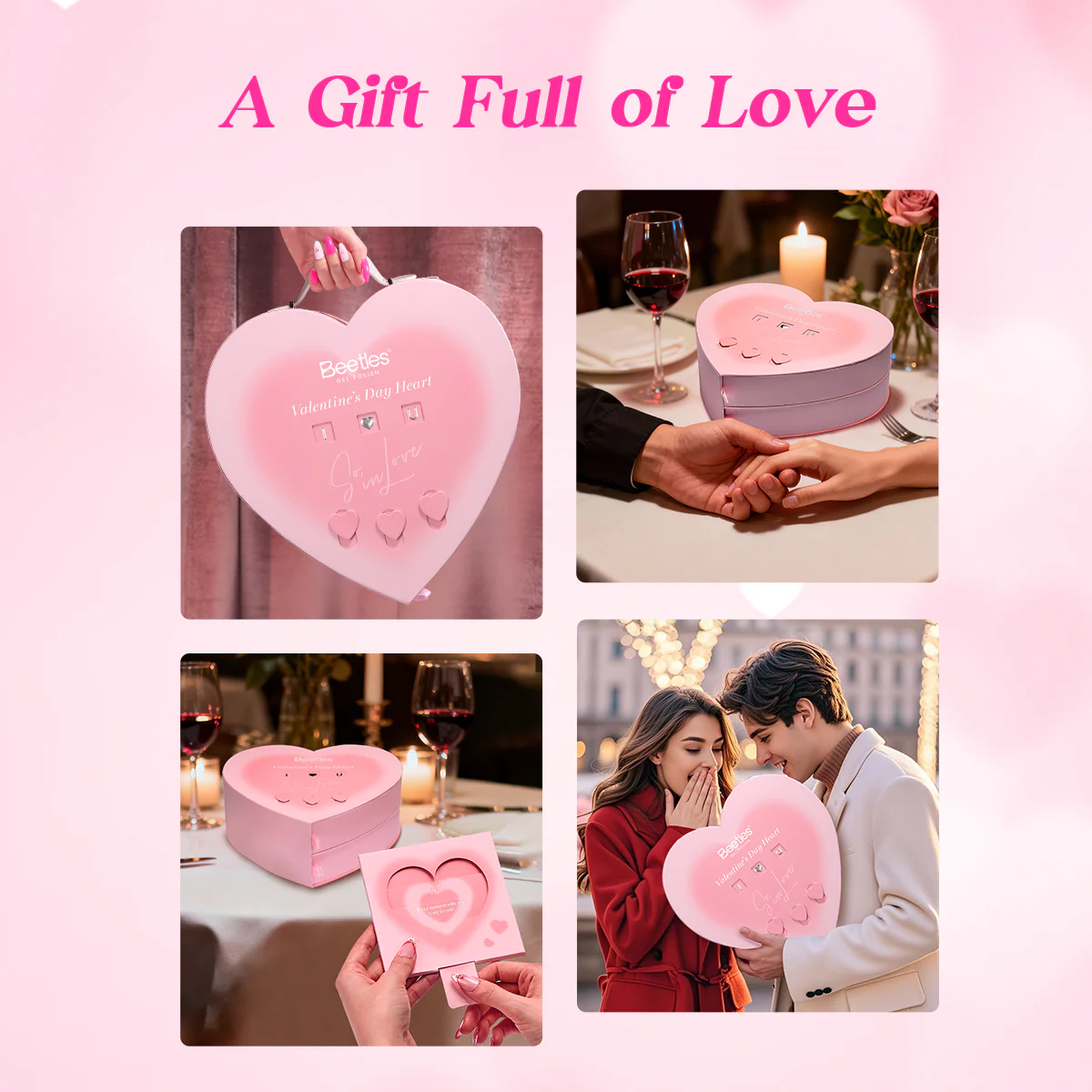 (Today £20 Off & Free Gift) Beetles Summer Romantic Gel Nail Polish Kit – Mother's Day Gift for Her - Image 4
