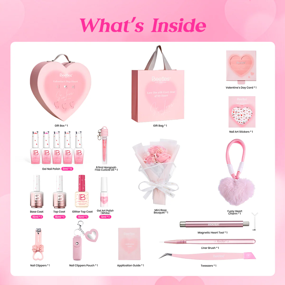 (Today £20 Off & Free Gift) Beetles Summer Romantic Gel Nail Polish Kit – Mother's Day Gift for Her - Image 5
