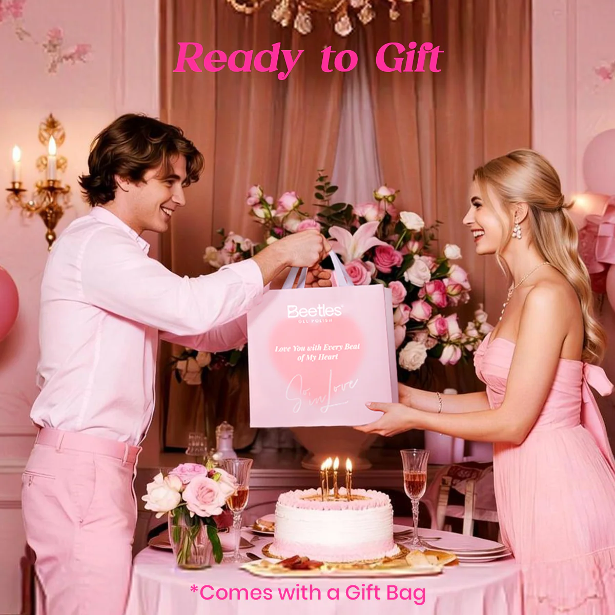 (Today £20 Off & Free Gift) Beetles Summer Romantic Gel Nail Polish Kit – Mother's Day Gift for Her - Image 8