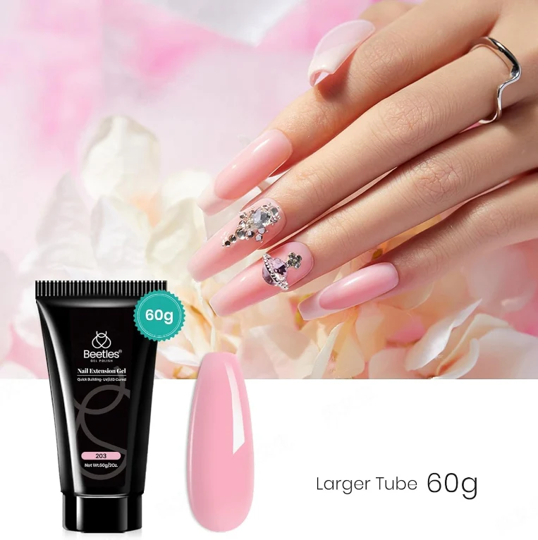 Fairy Floss | Baby Pink Nail Extension Gel 2OZ/60g - Image 6