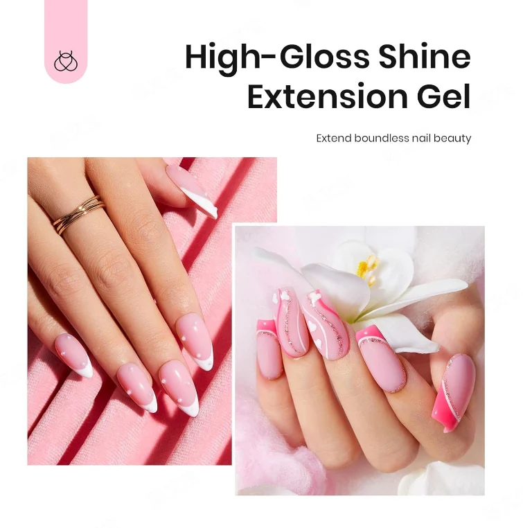 Fairy Floss | Baby Pink Nail Extension Gel 2OZ/60g - Image 7