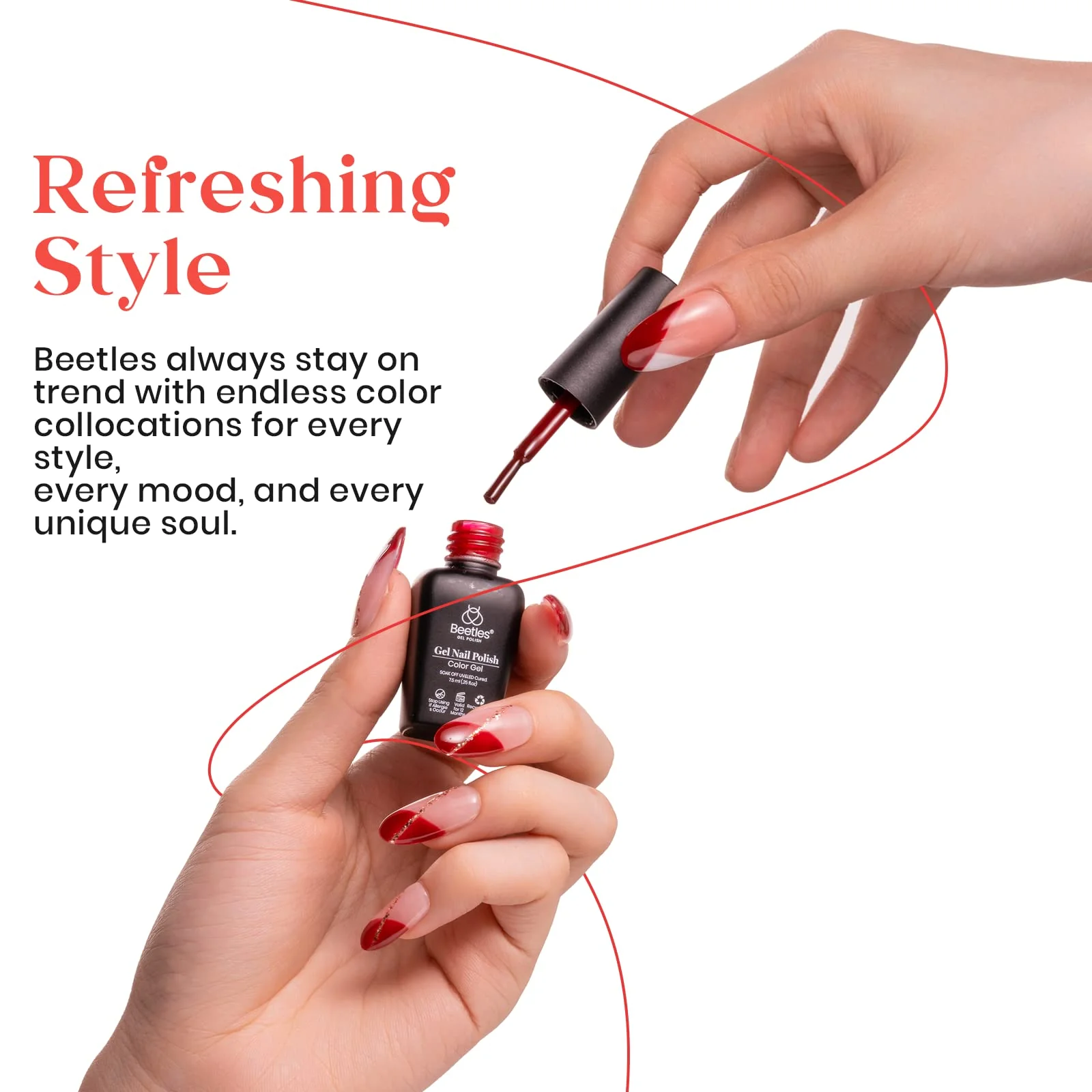 Candy Cane | 6 Colors Gel Polish Set - Image 5