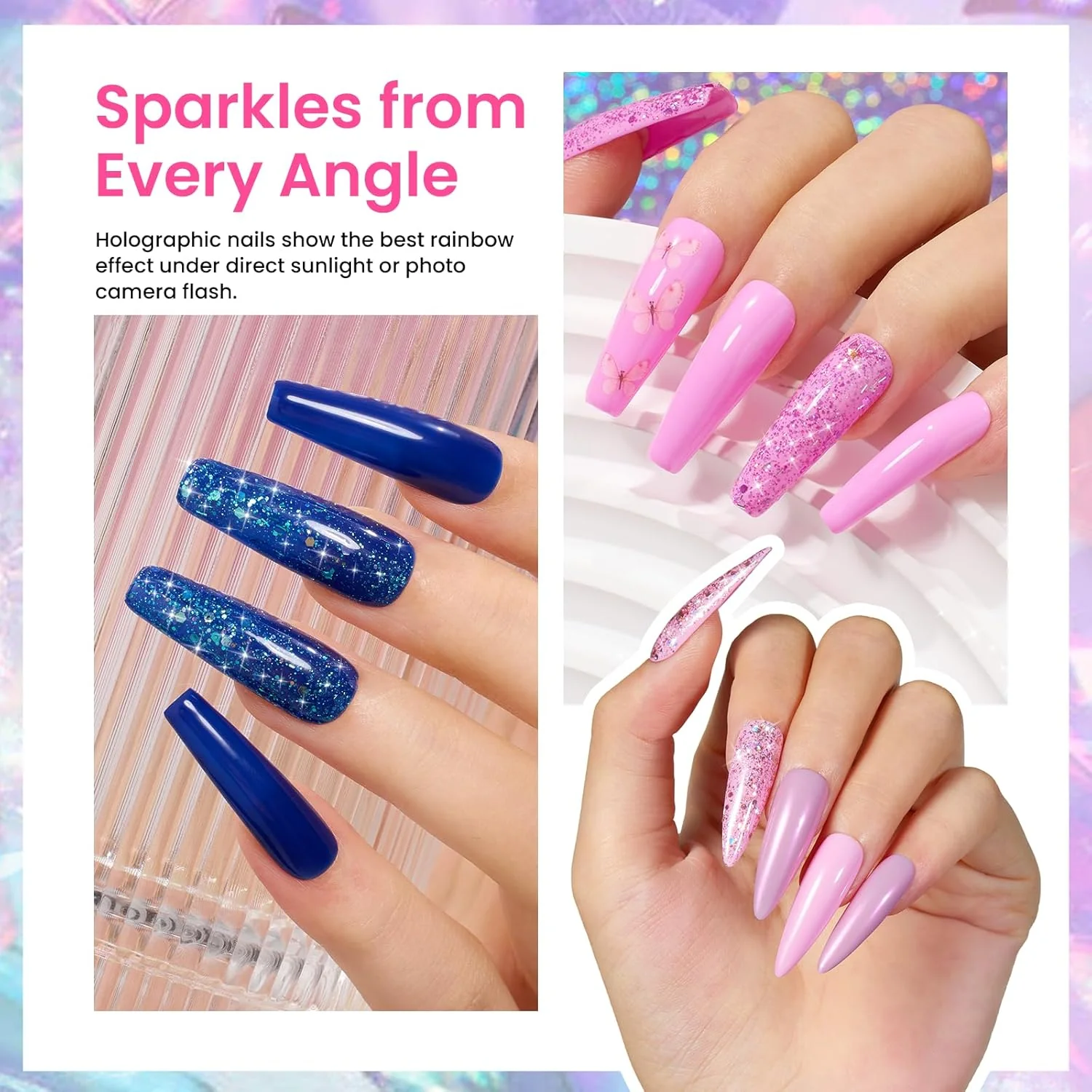 Confetti Party | 6 Colors Gel Polish Summer Nails Set - Image 4