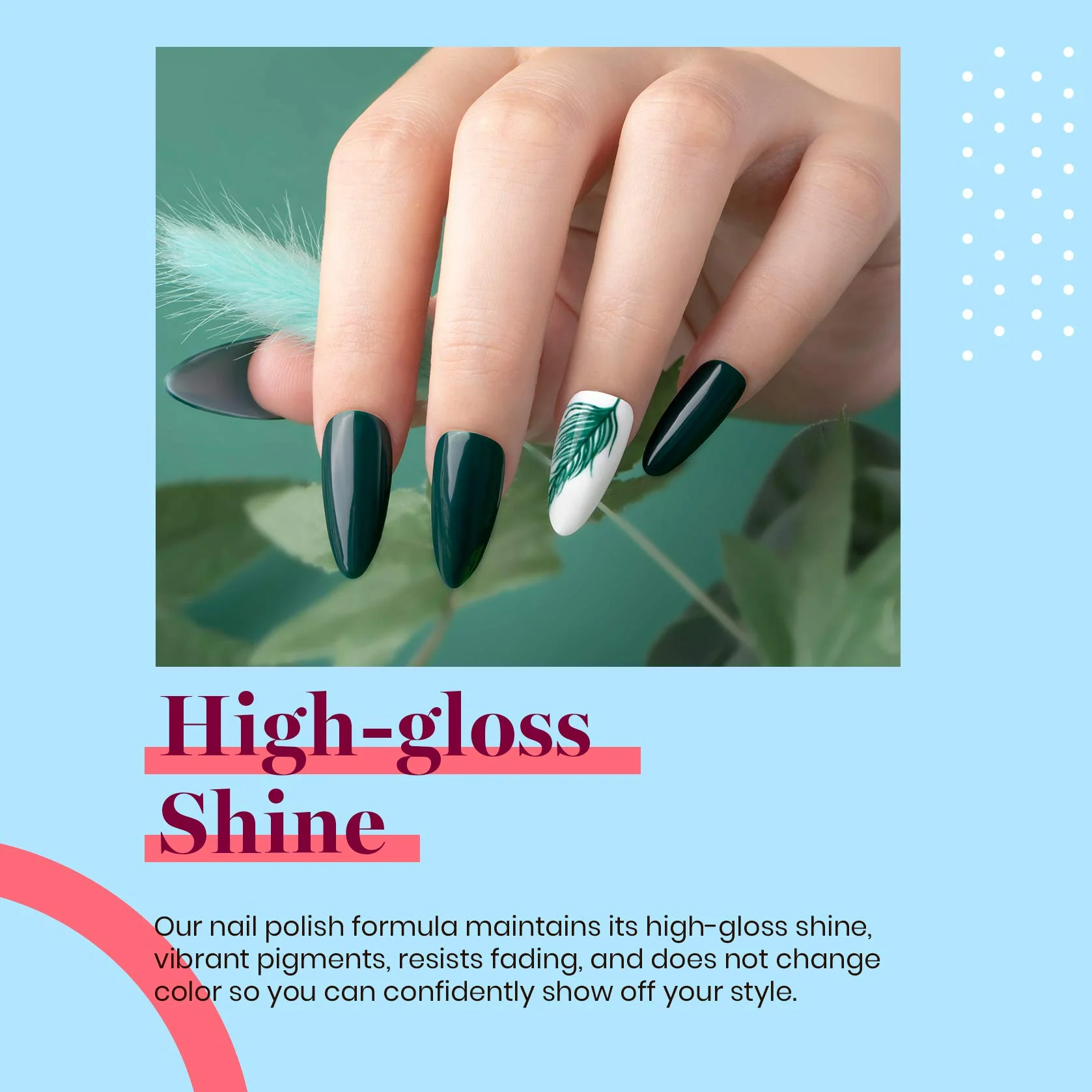 Emma Emerald #a287 Spring Nails |15ml Gel Polish - Image 6