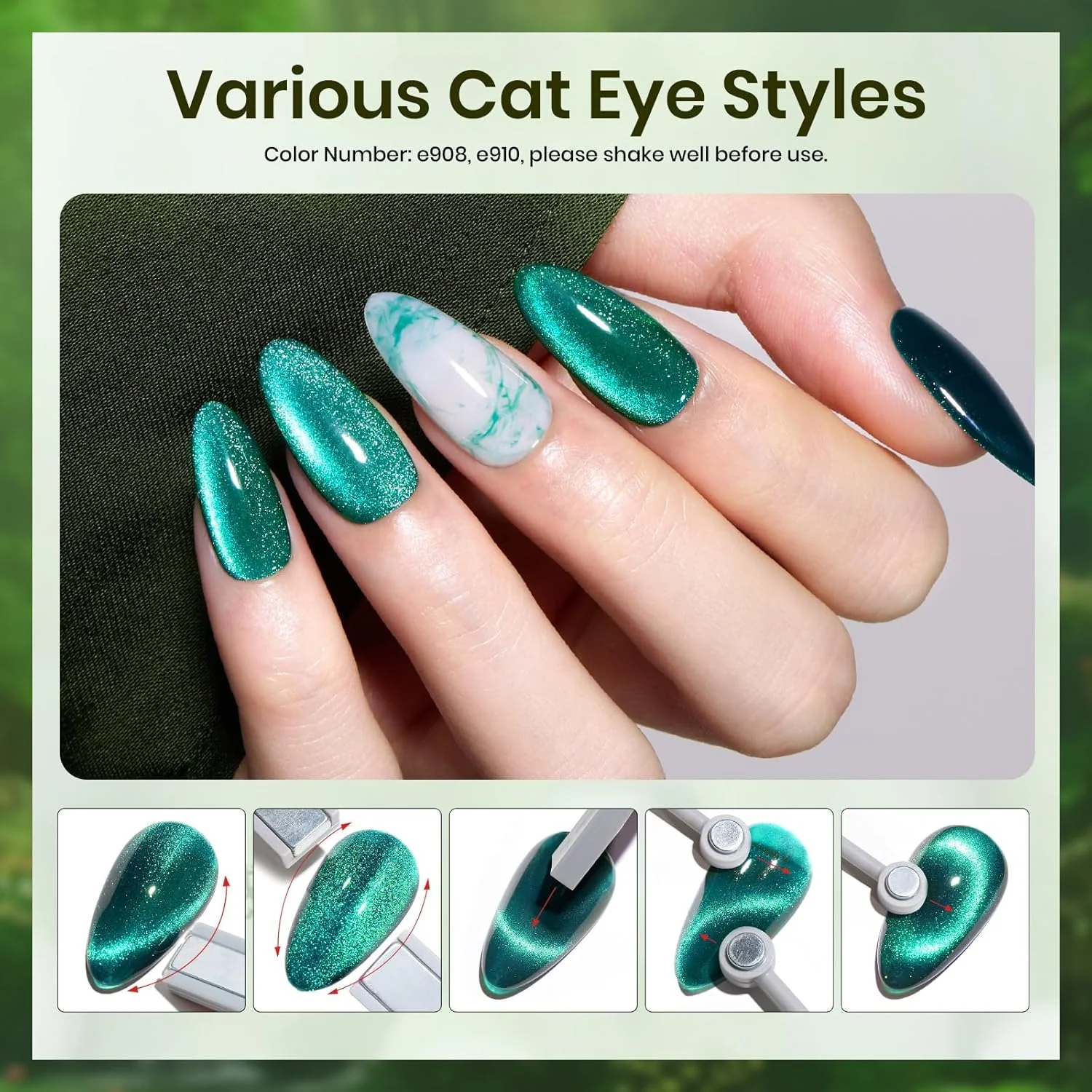 Enchanted Forest | 6 Colors Gel Polish Set Christmas Nails - Image 3