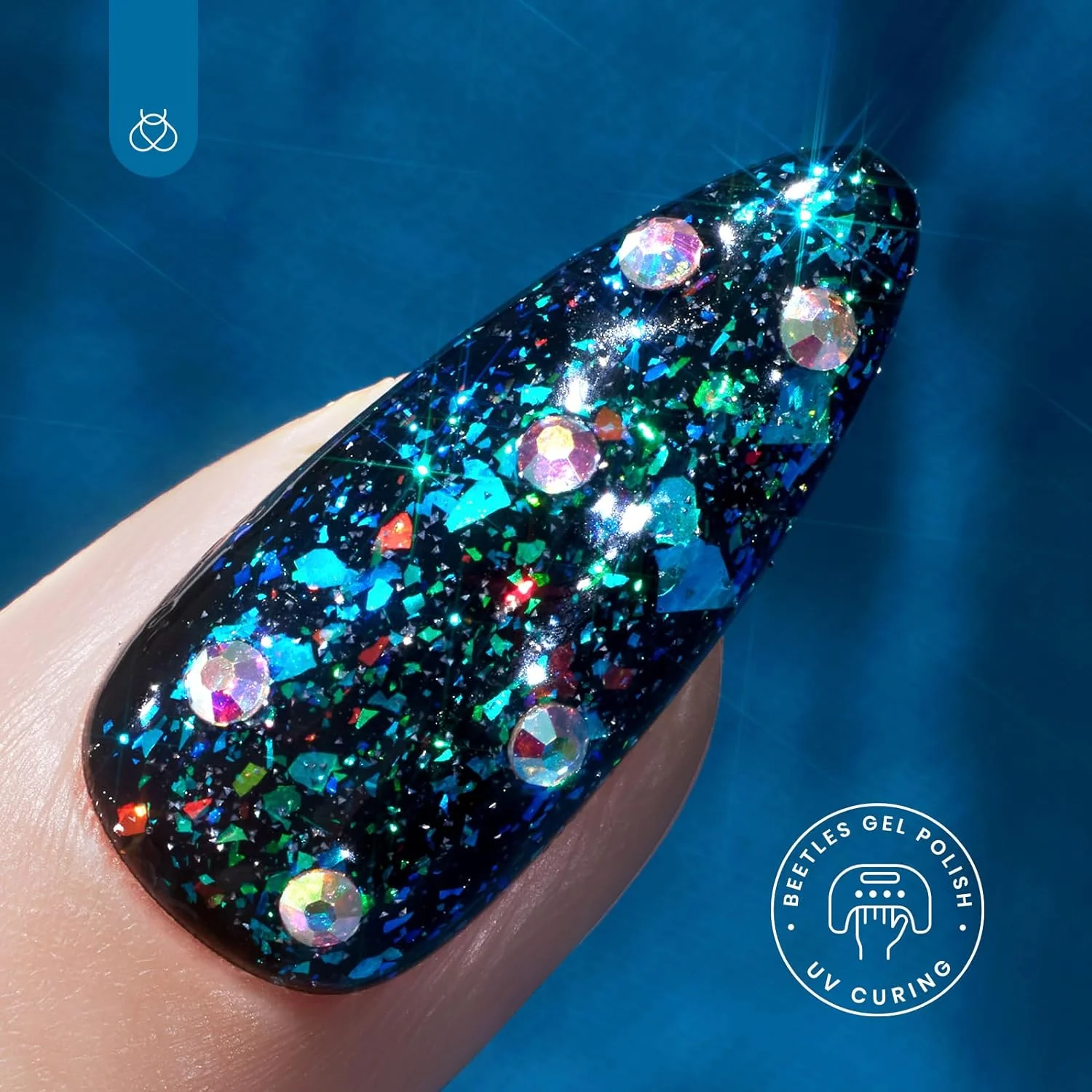 Galaxy Flakes | Beetles Reflective Glitter Top Coat 15ML - Image 3
