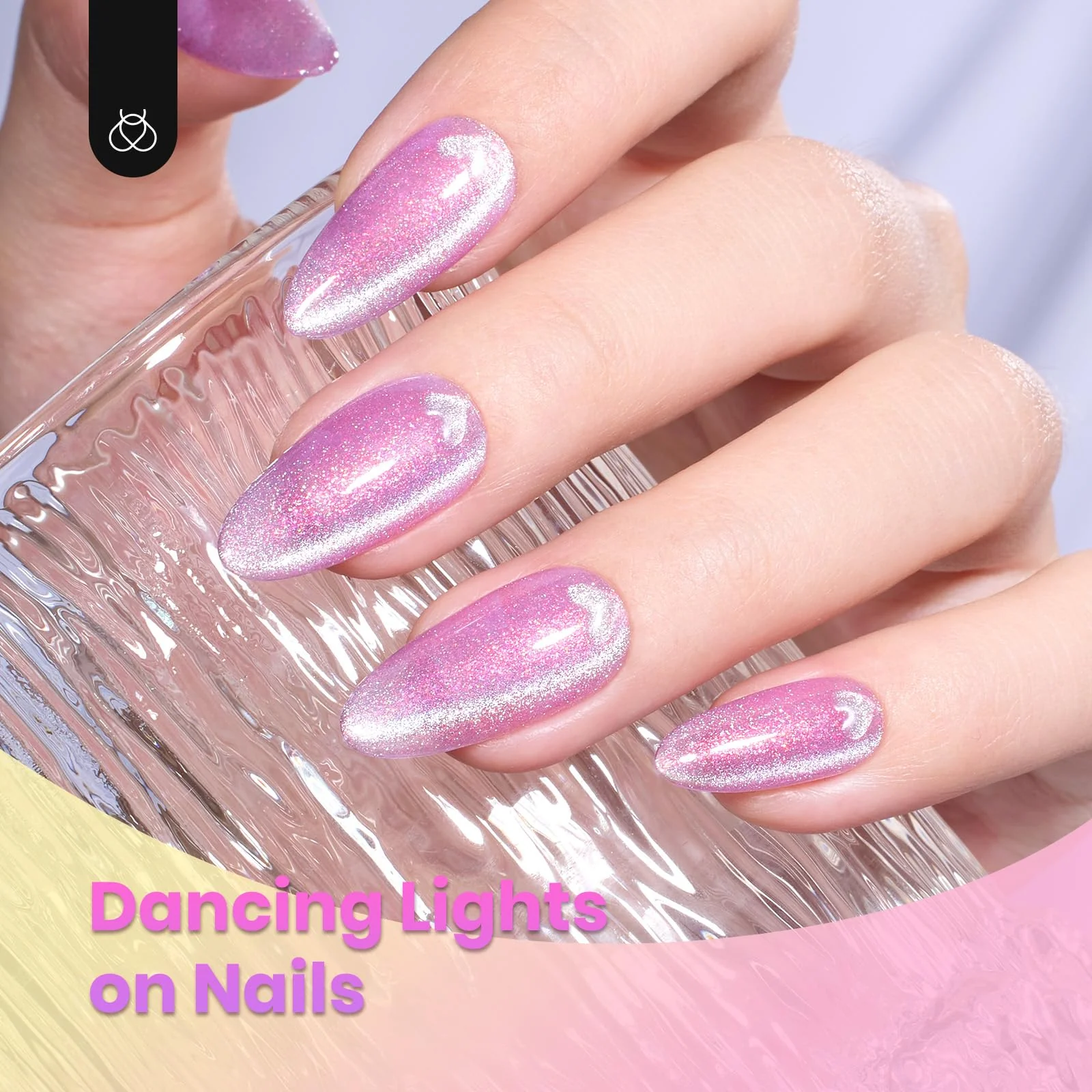 Holographic Cat Eye Gel Fairy's Descent 6 Colors Gel Nail Polish Set - Image 3
