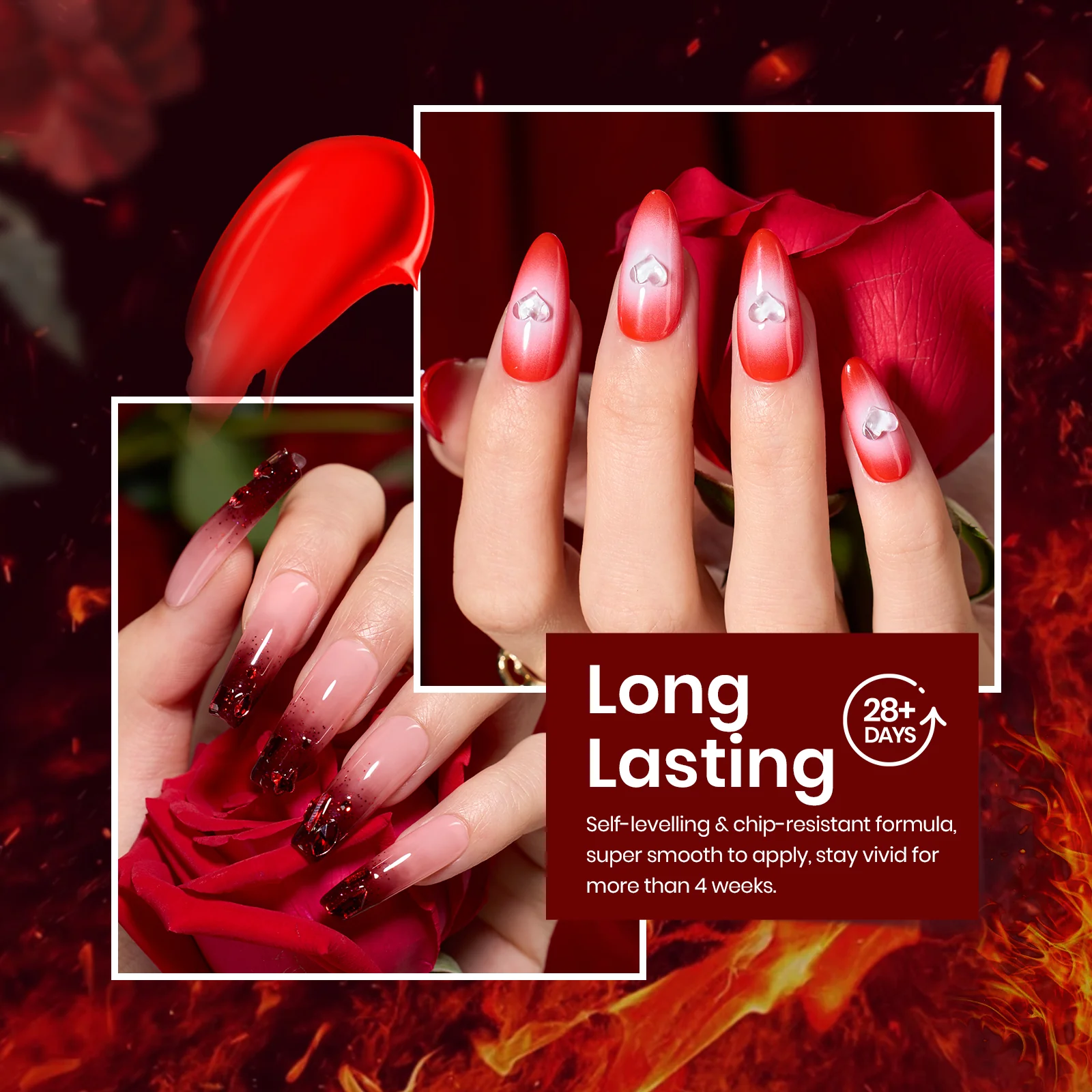 Poinsettia Love | 6 Colors Gel Polish Set - Image 5