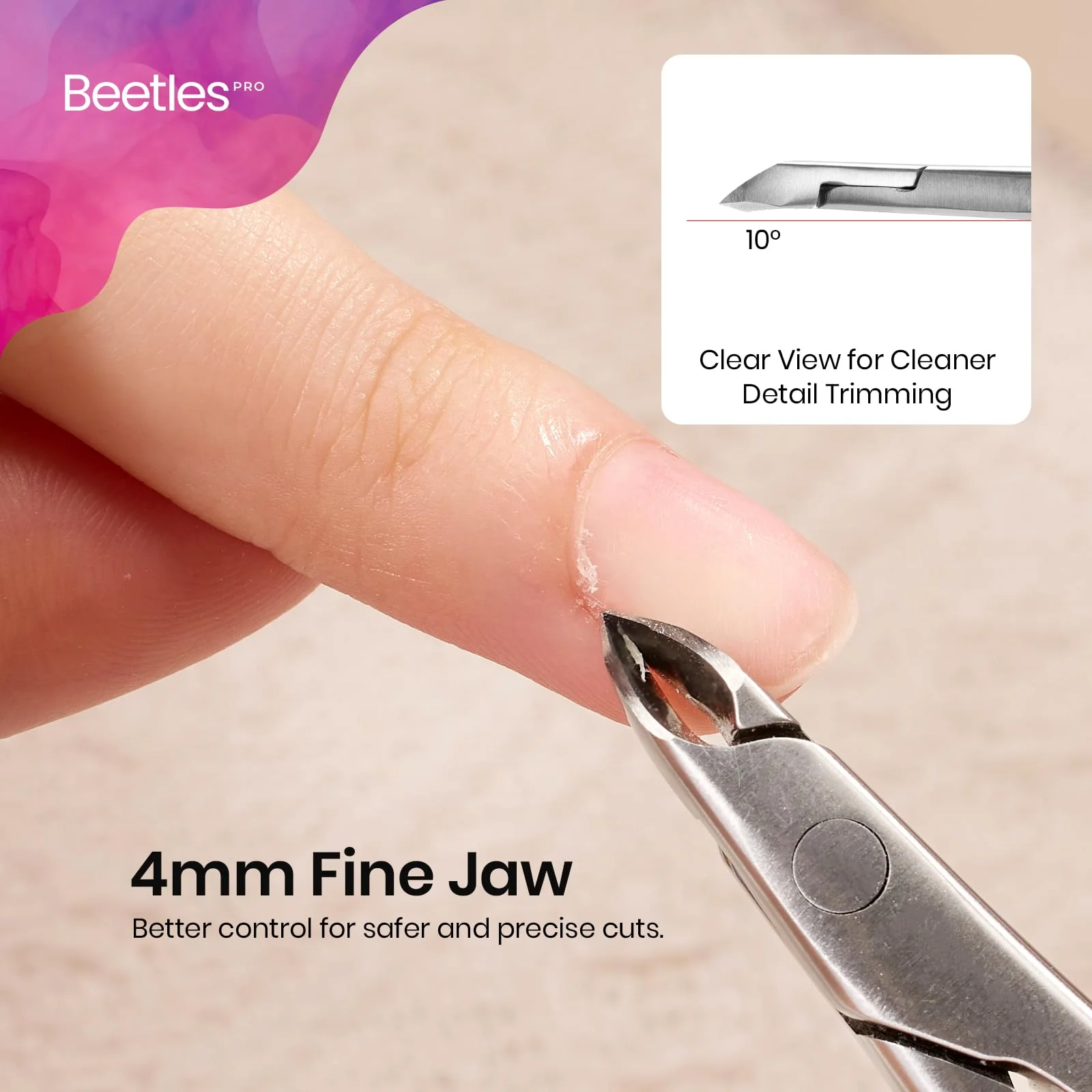 Professional Grade - Beetles Cuticle Nippers Professional Trimmer - Image 4