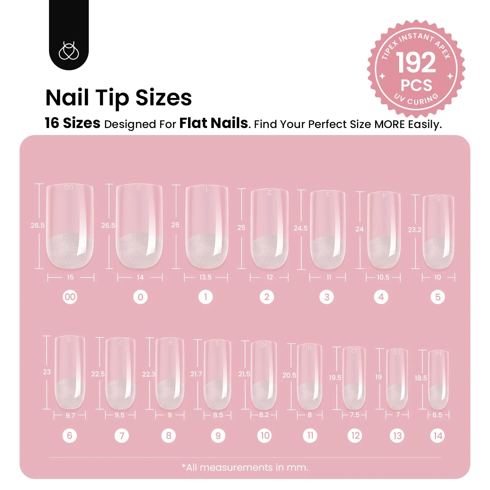 Tipex Medium Square 16 Sizes Pre-Etched Pre-Sculpted 192Pcs - Image 6